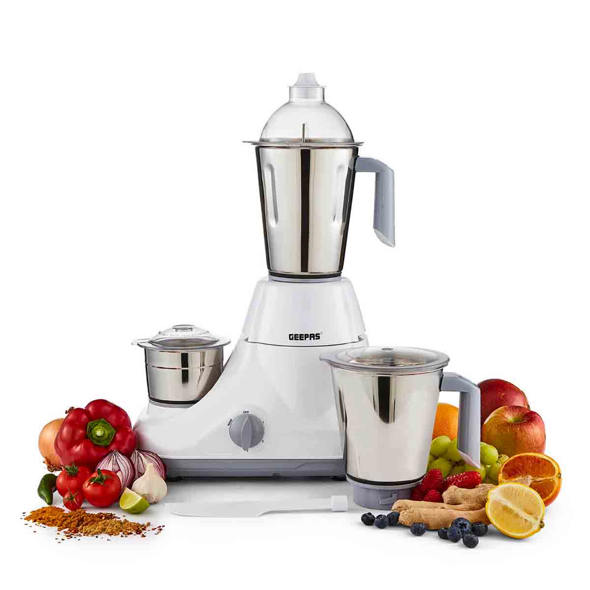 3-In-1 Mixer Grinder - Wet & Dry Grinding With 3 Speed Settings